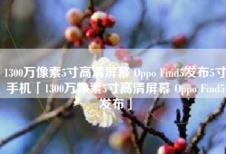 1300万像素5寸高清屏幕 Oppo Find5发布5寸手机「1300万像素5寸高清屏幕 Oppo Find5发布」